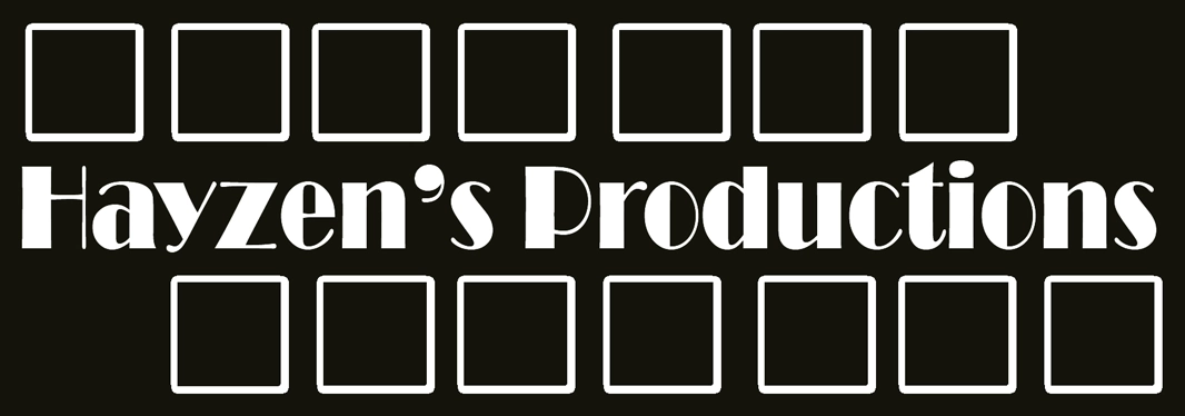 A black and white picture of the logo for john 's productions.